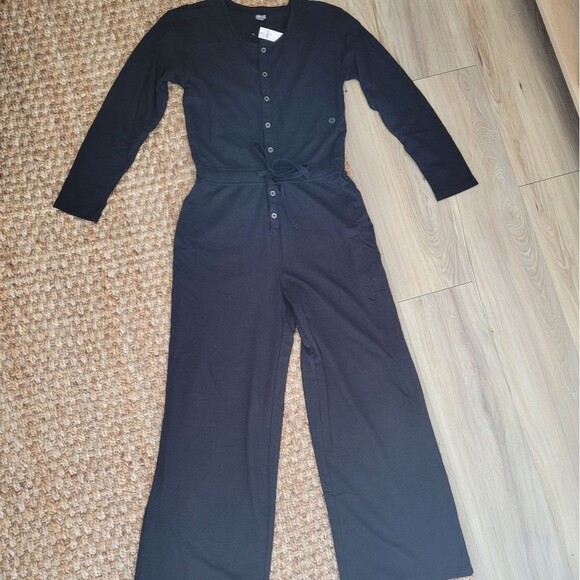 Aerie Weekend Black Jumpsuit Women's XS Whimsigoth Grunge - Picture 4 of 8